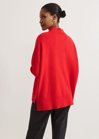 Phase Eight Alice Wool Cashmere Knitwear Red USA | 1573490-HG